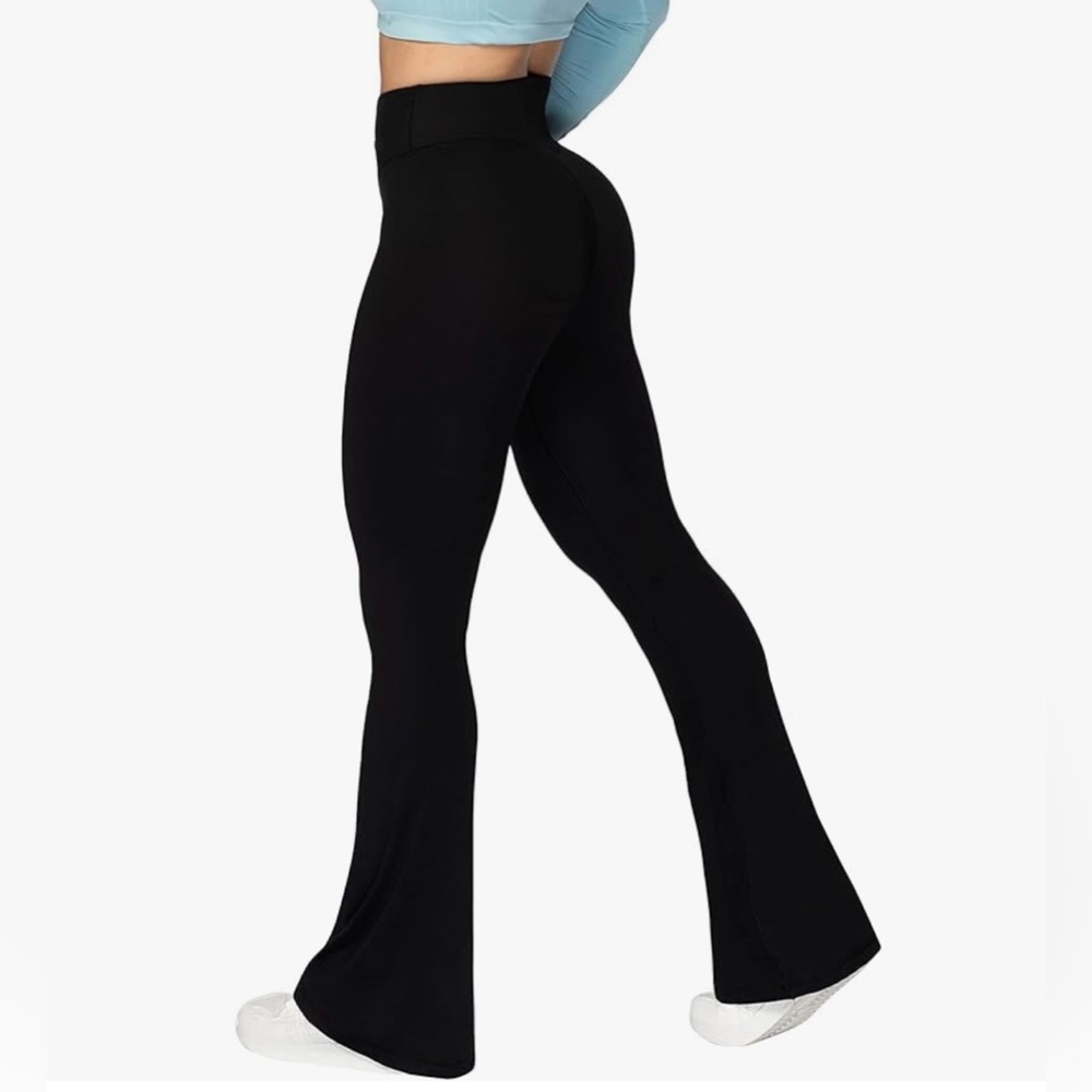 Sunzel Flare Leggings Crossover Yoga Pants with Tummy Control, High-Waisted XXL